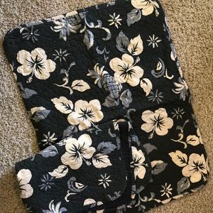 pair of retro beach chic quilted pillow shams